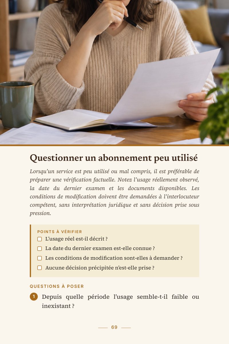 Factures sous contrôle, page 69